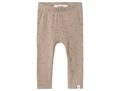 leggings fra Lil' Atelier i farven etherea med små prikker